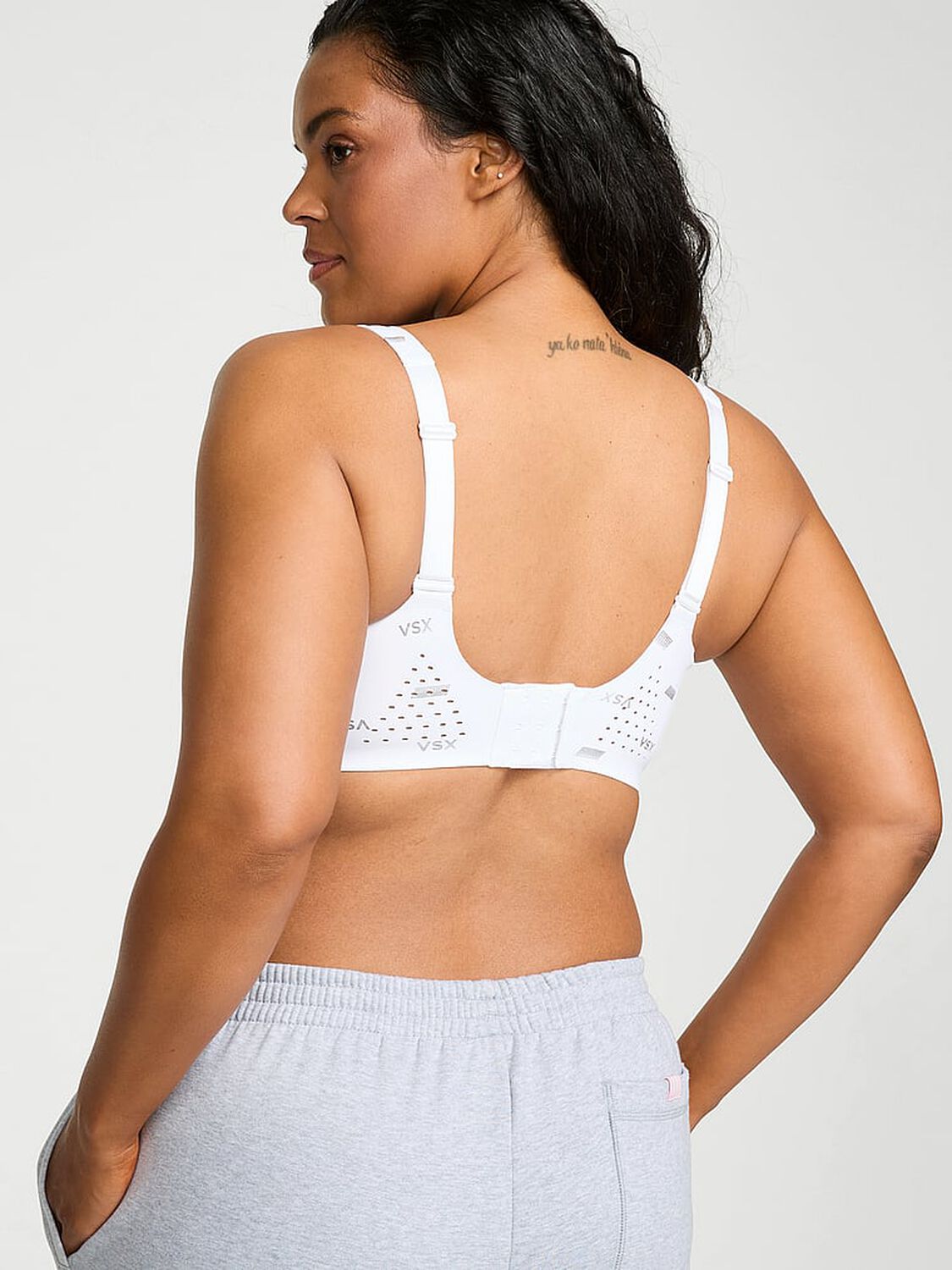 vs Vsx VSX Featherweight&trade; Max Sports Bra White & Silver 2 of 3 