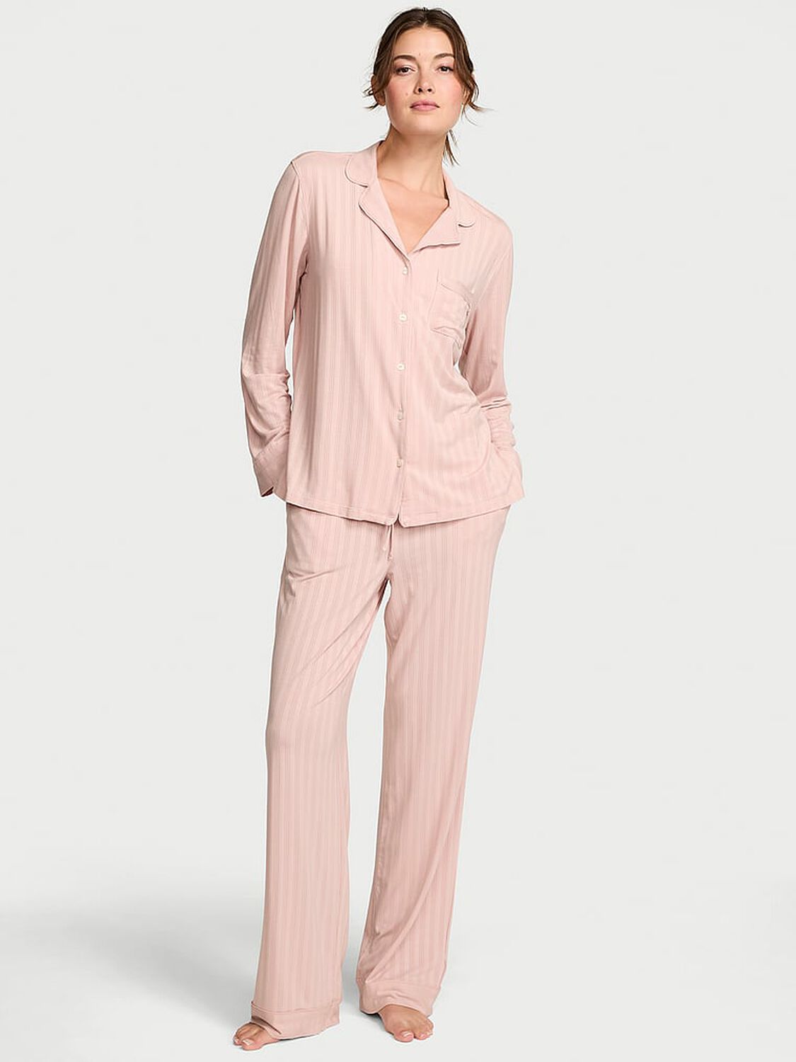 vs Victoria's Secret Ultra-Fine Modal Long Pajama Set 1 of 3 