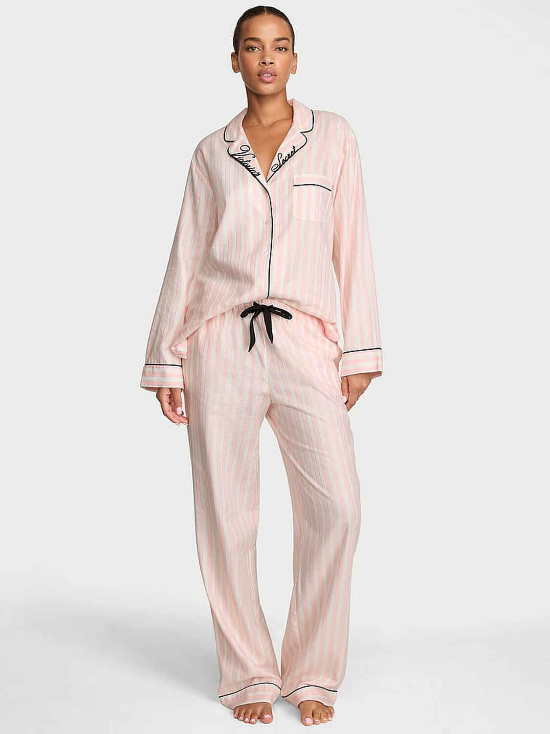 vs Victoria's Secret Flannel Long Pajama Set 1 of 2 