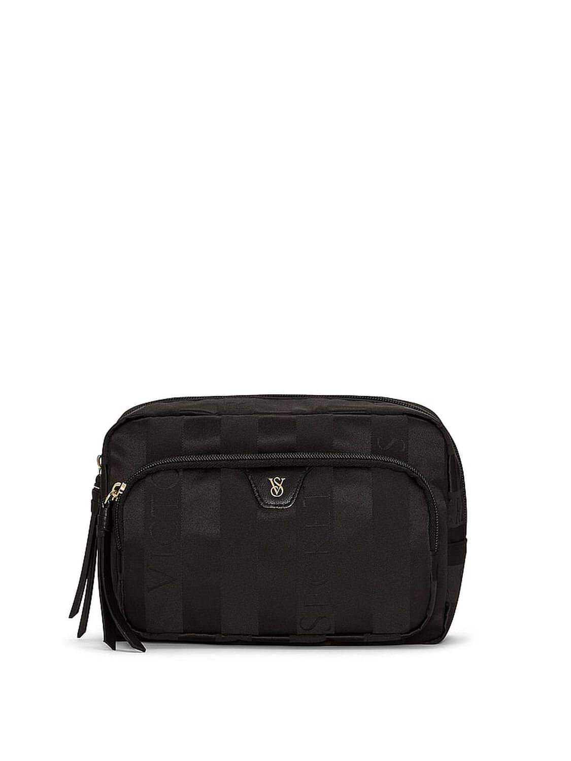 vs Victoria's Secret Travel Makeup Pouch Black 1 of 3 