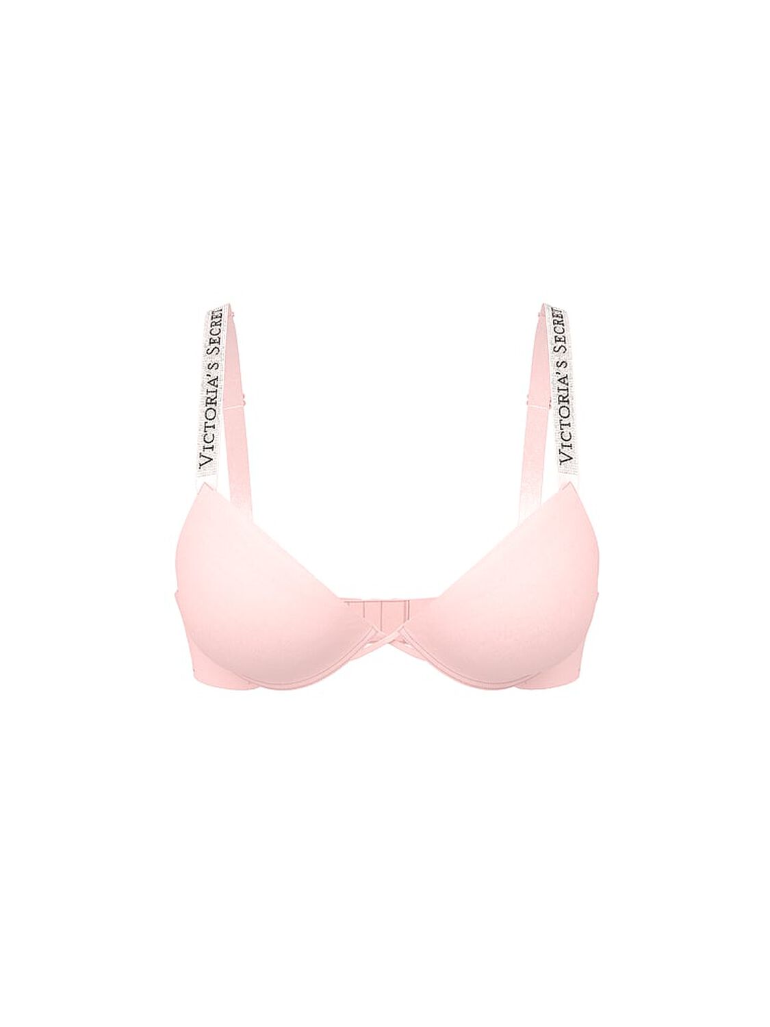 vs Very Sexy Bombshell Logo Shine Strap Add-2-Cups Push-Up Bra Angel Pink 3 of 3 