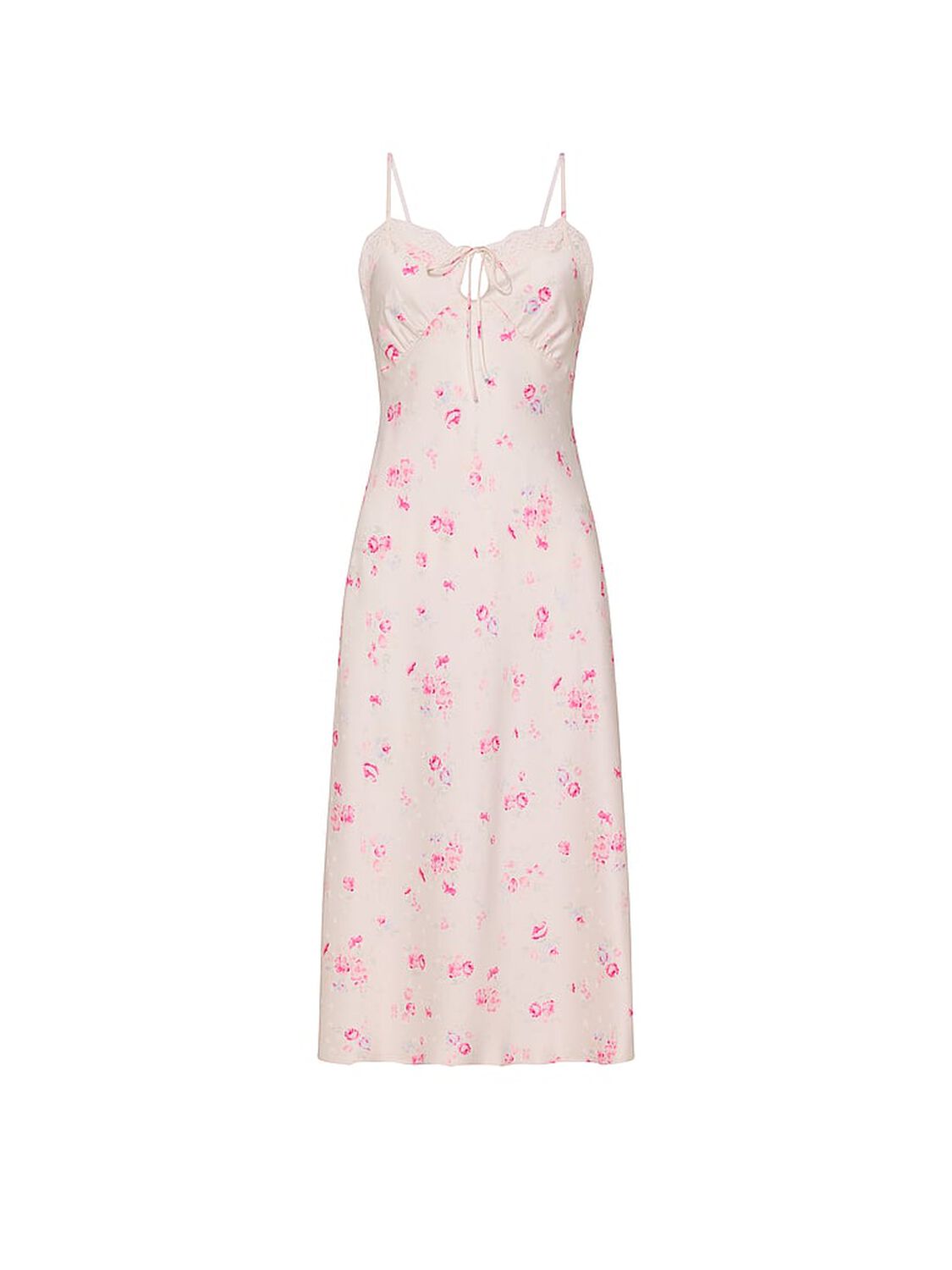 vs Dream Angels Butterflies Jacquard Midi Slip Dress Pink Floral Butterflies 3 of 3 