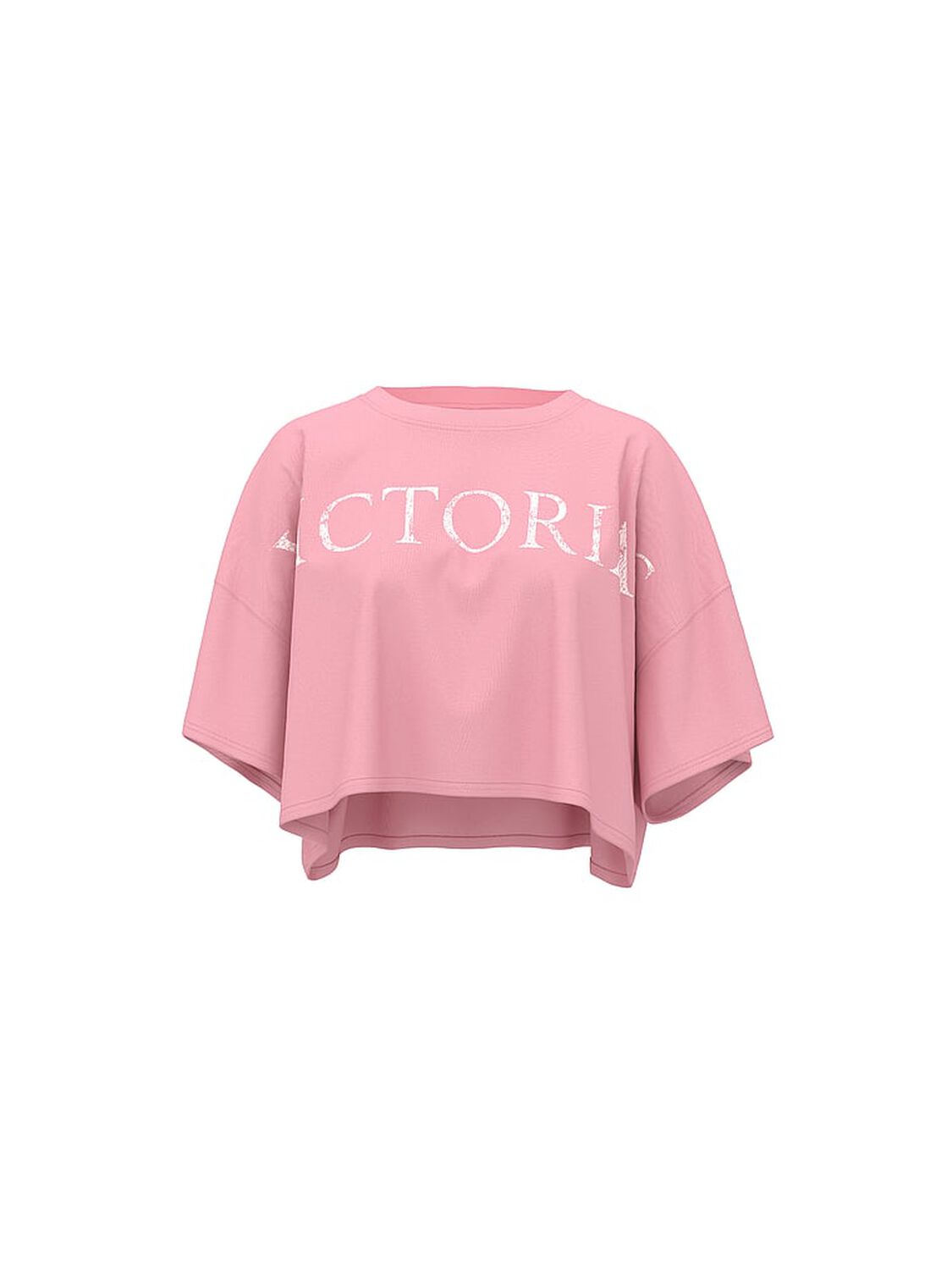 vs Angel Essentials Logo Cotton Oversized Crop Tee 3 of 4 