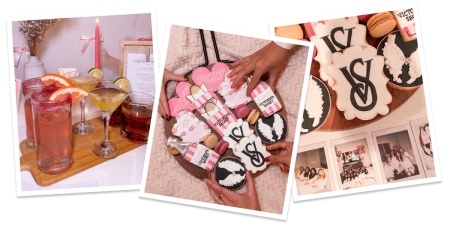 Pink Drinks and Party Snacks